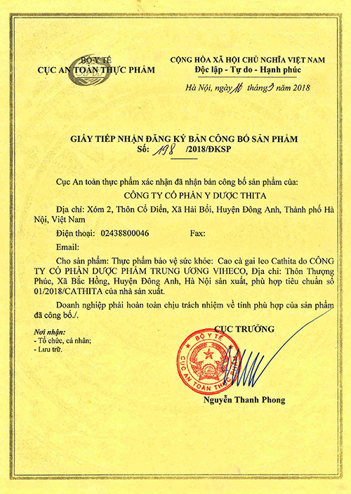 chứng nhận